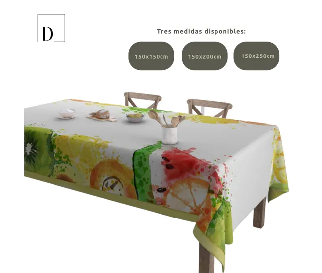 Mantel Antimanchas de Tela MACKAY 150x150cm Resistente la Lluvia