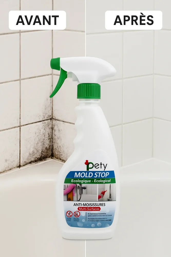 Mold Stop - Spray Anti-Moisissures Multi-Surfaces 500ml Eco-amigable y Biodegradable