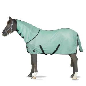 Paso Delicado Manta Anti-Moscas con Cubre Cuello Desmontable y Protección UV Brook Green 145