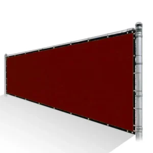Privacy Fence Screen 85% Shade - Red Malla Fabric
