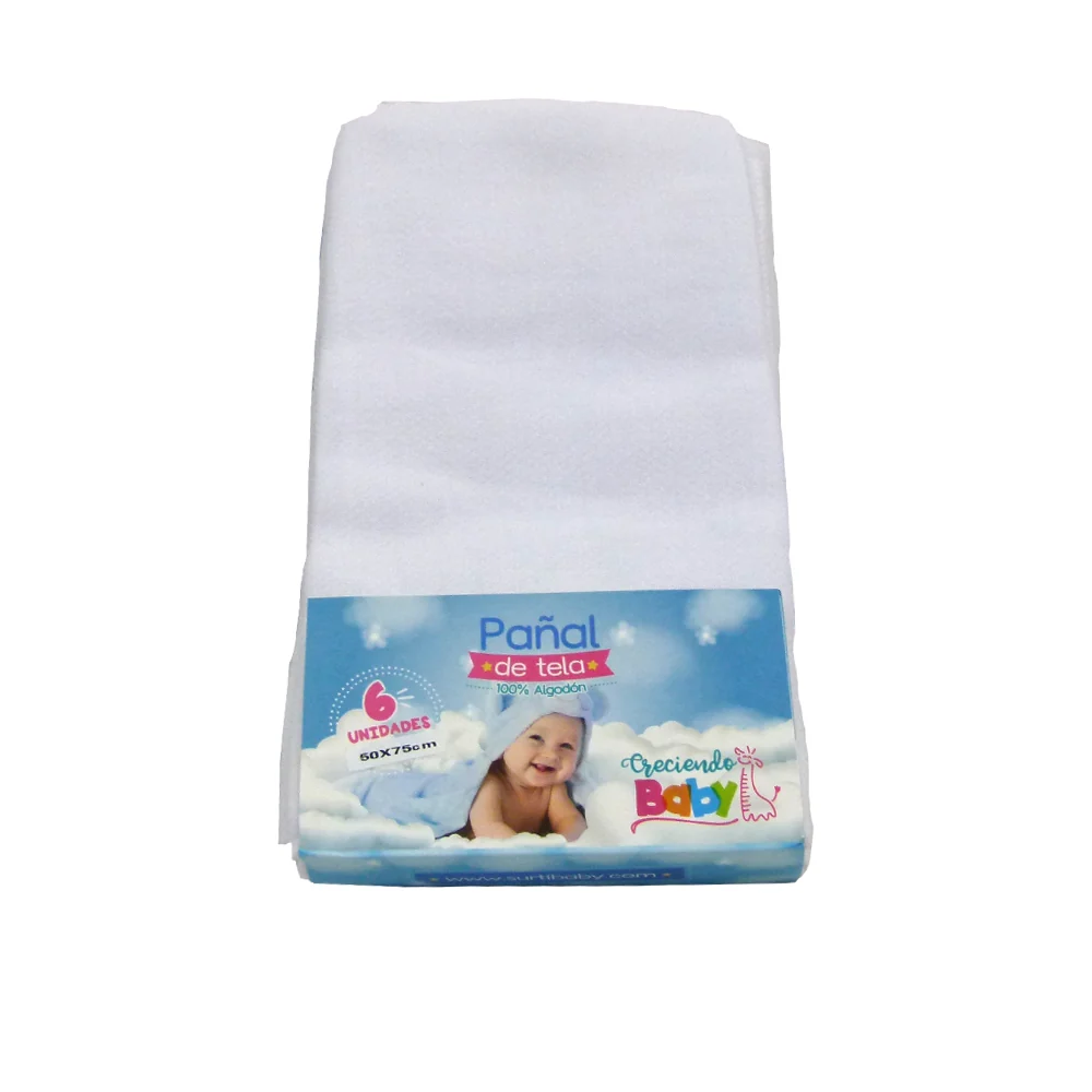 Producto Natural para Pañal Tela Blanco X Blanco 50X70 Crecien
