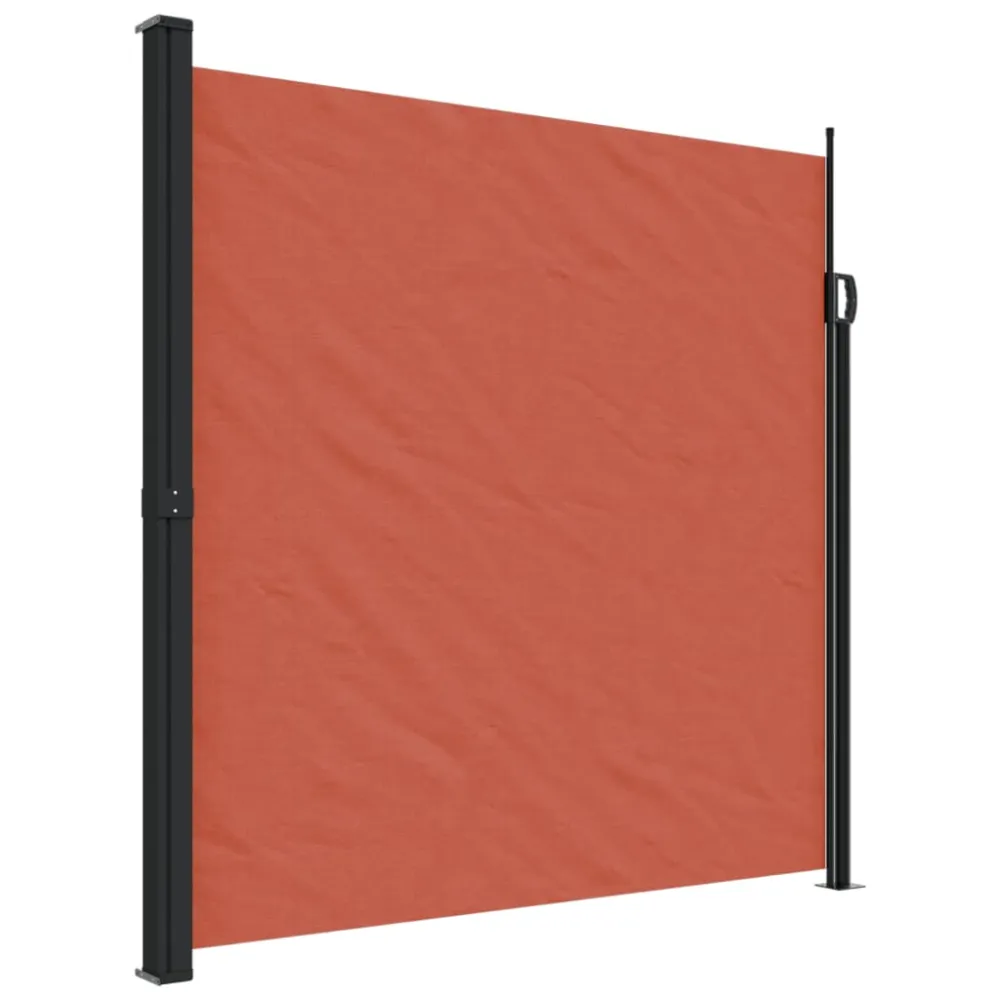 Rastrillo Escarificador vidaXL toldo lateral retráctil terracota 200x500 cm