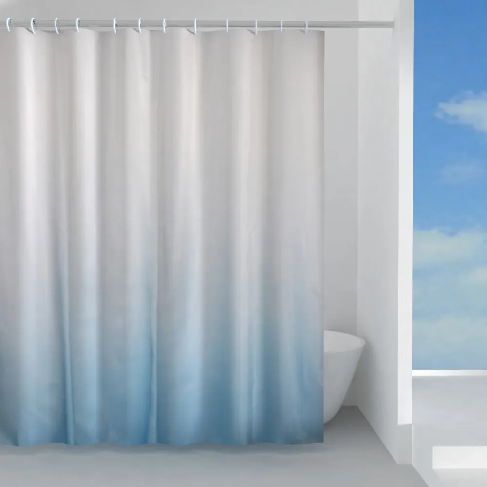 Tenda doccia tessuto 120x200 cm modello Cielo di Gedy - Celeste