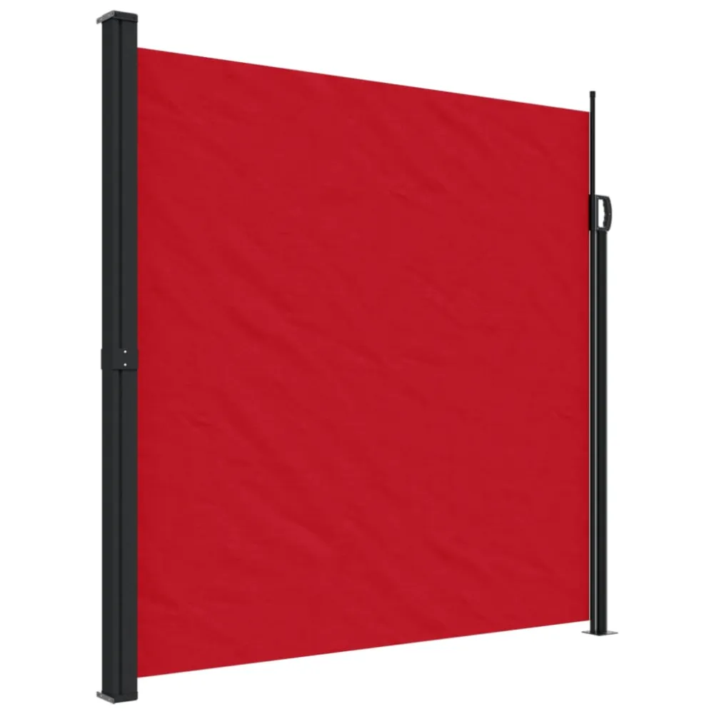 vidaXL toldo lateral retráctil rojo 200x500 cm con Boquilla Ajustable
