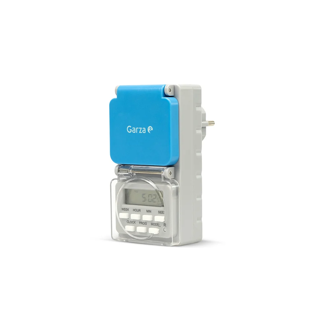 Temporizador Lcd De Exterior Blanco