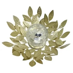 G4495 NENUFAR DECORATIVO SOLAR METALICO GALIX con Pantalla LCD Iluminada