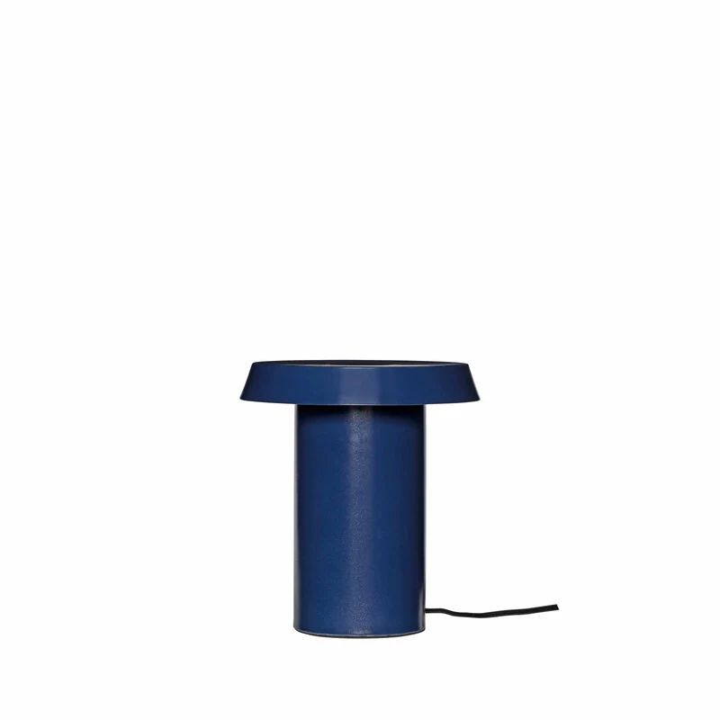 Hübsch Keen, lámpara de sobremesa azul sombrío