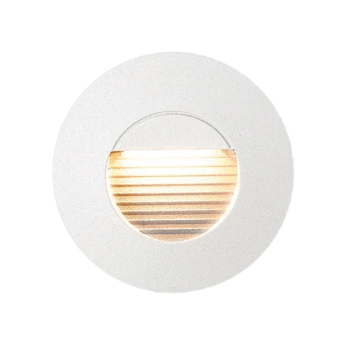 Precisión Profesional Luminario Trishman Caeli redondo led exterior para muro 3w 3000k Blanco