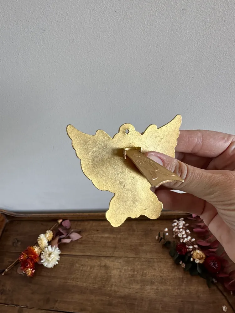 Precisión Profesional Papillon thermomètre en laiton émaillé