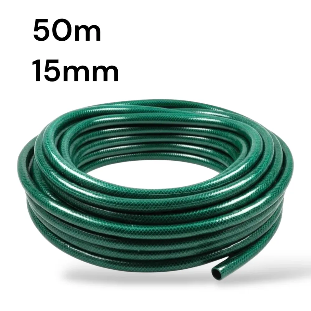 Precisión Profesional Tuyau de jardin tressé vert 50m 15mm sans accessoires