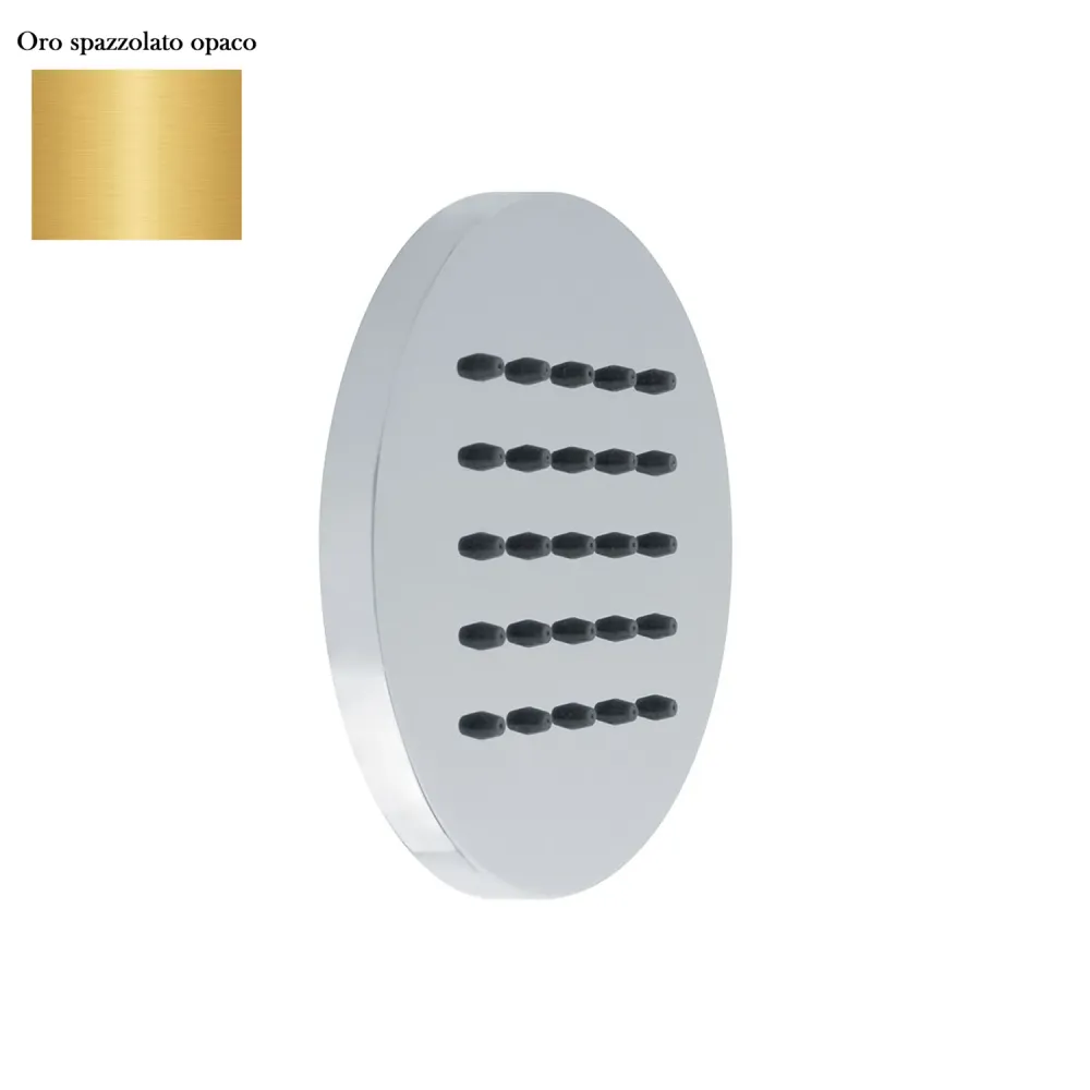 Soffione chorro corporal de pared 100mm en latón oro cepillado | Envío Rápido