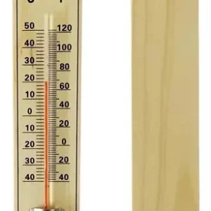 TERMOMETRO AMBIENTAL MADERA -40 / +50 "IMPORTADO" con Montaje en Pared