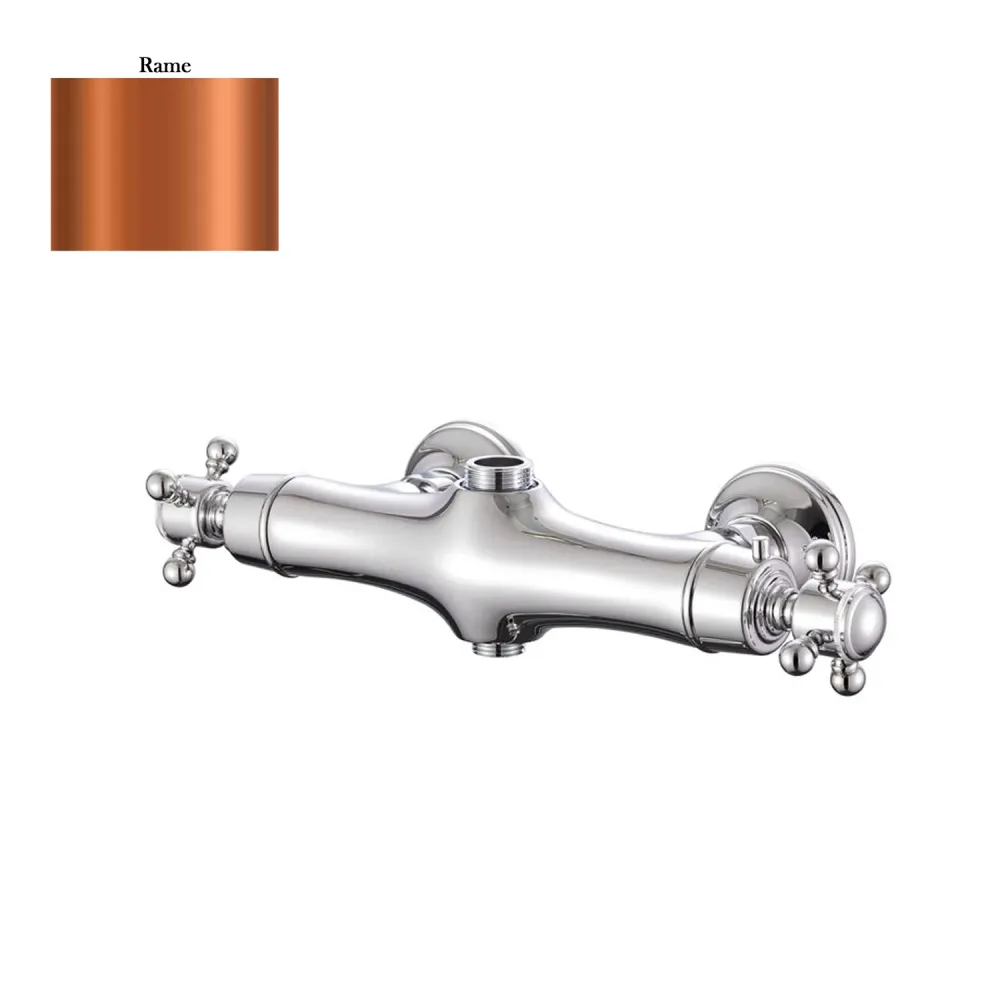 Termostatico doccia con deviatore old style rame con Montaje en Pared