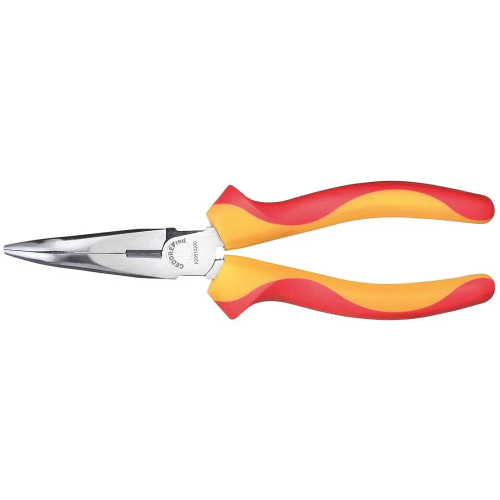 GEDORE red R29510200 - VDE semi-round nose pliers L=200 mm, 45°, 2-component handle (3301412)