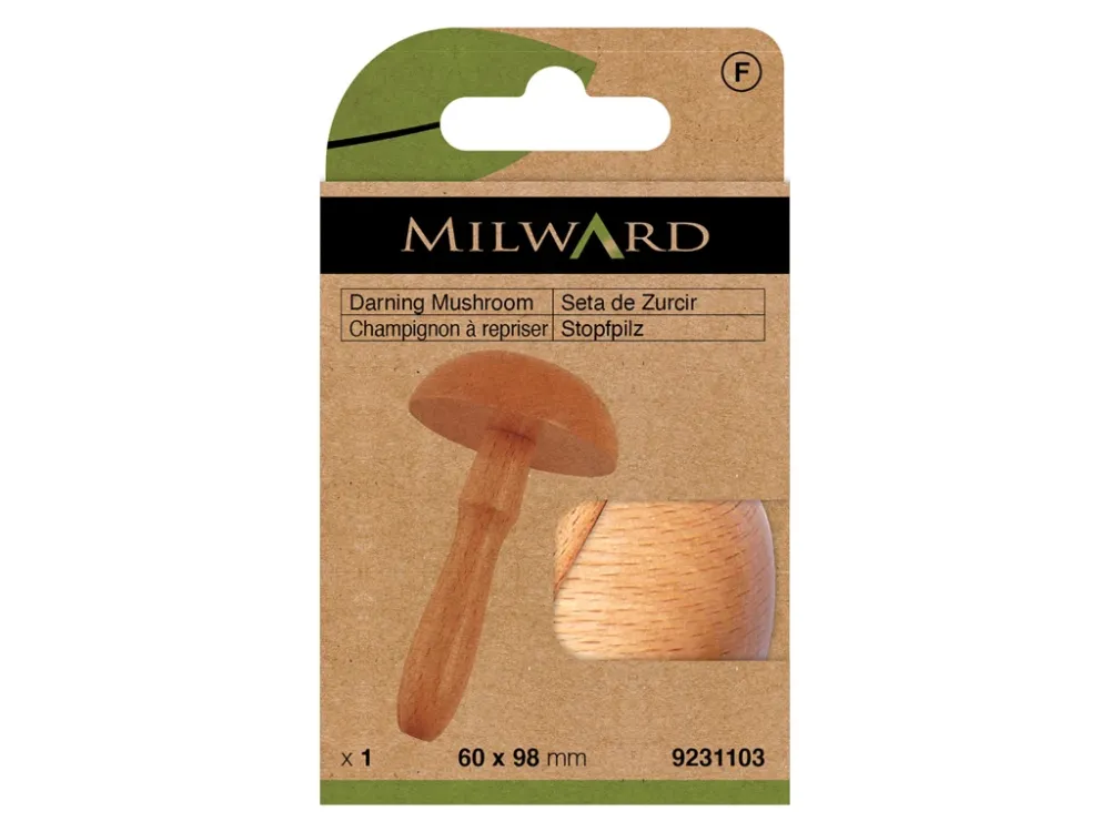 Seta de Zurcir Milward - Herramienta de Madera para Reparaciones Textiles