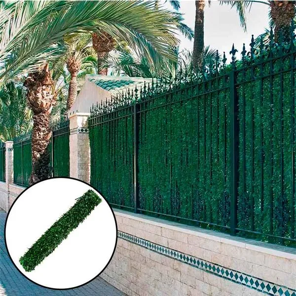 Seto artificial Saturnia en rollo verde bicolor 1x3 m