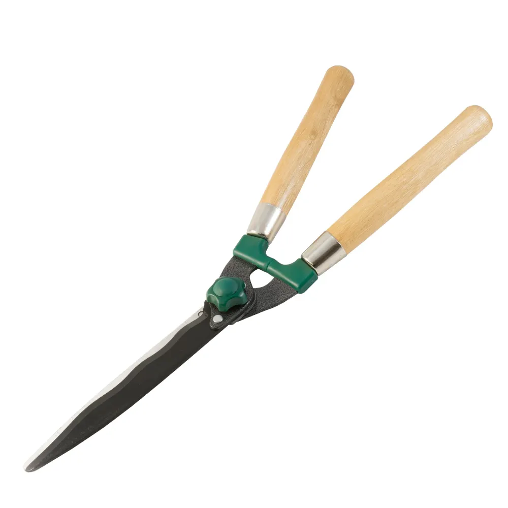 Tijeras Jardinero Podar Setos Mango Madera 2 Manos 10".