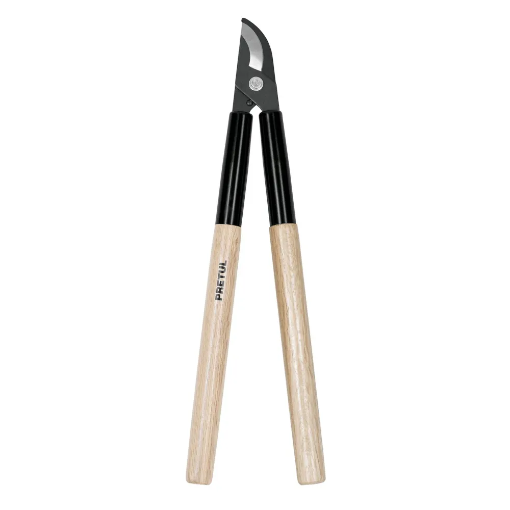 Tijeras para ramas 16", mango de madera, Pretul (Modelo Hori-Hori)