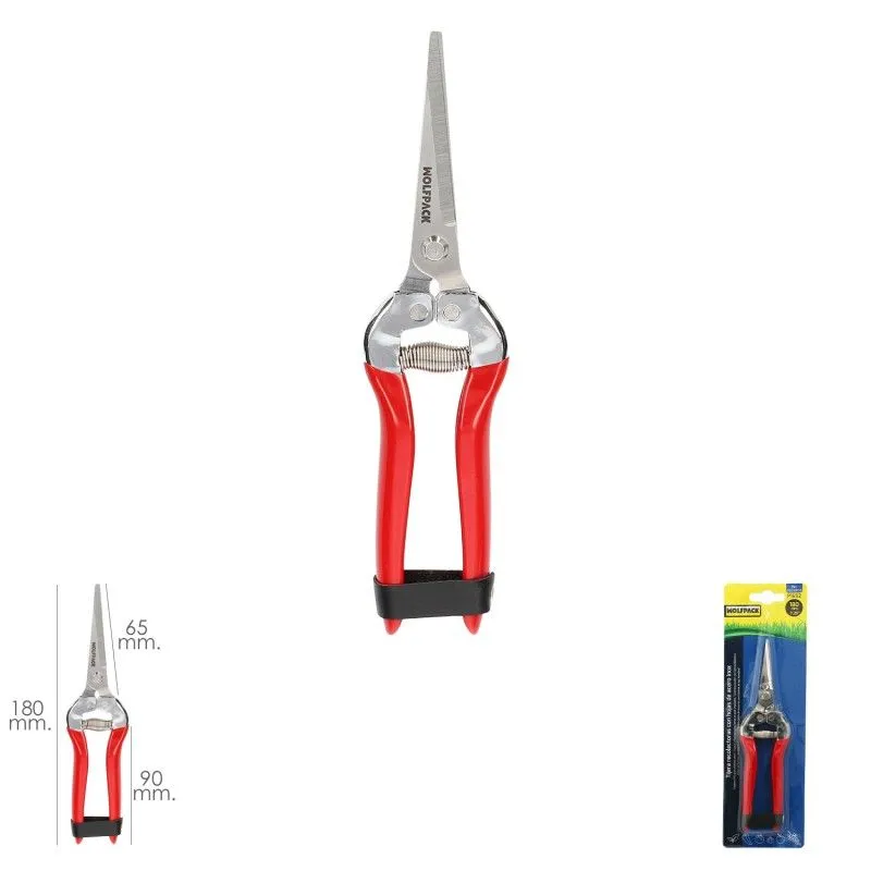 Transplantador de Acero Forjado Tijeras recolectoras 1 mano p-1652, 180 mm. Hojas de acero inoxidable