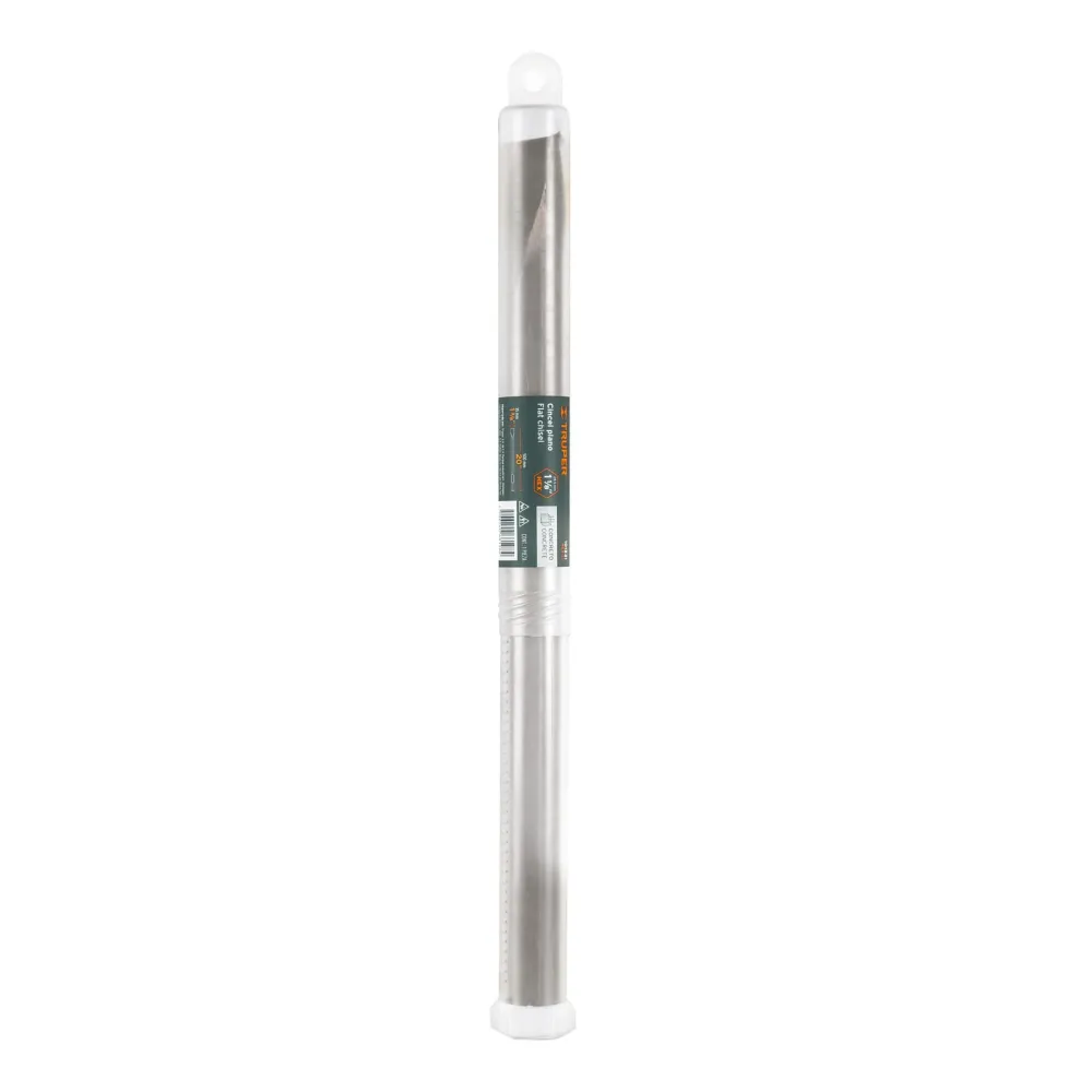 Cincel plano zanco hexagonal de 1 1/8', de 20' X 1.5'