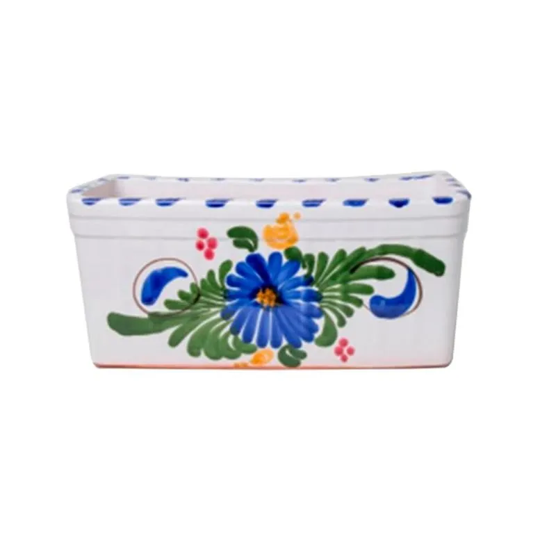Cesta Colgante con Malla JARDINERA CERAMICA FLOR 50x18 CM