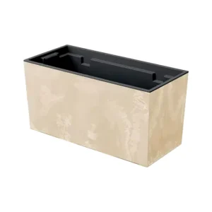 Maceta Urbi Case Beton Effect , Dimensiones (Mm) 395X185X195, Color Crema con Certificado de Material Reciclado