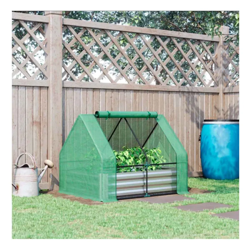Sistema de Jardín Vertical Modular Huerto urbano Outsunny con invernadero y cubierta verde 92x127x95 cm