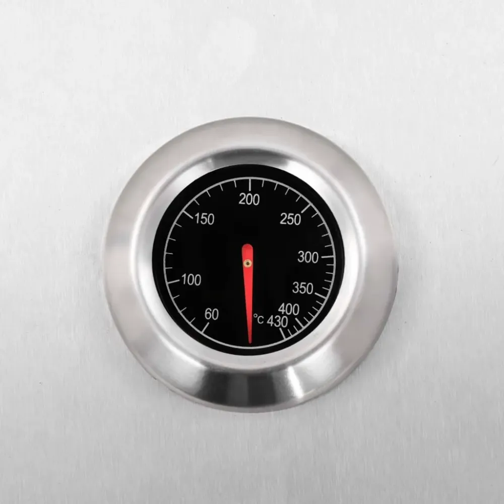 Horno para pizzas para barbacoa con piedra de cerámica inox 15,5x35x49 cm