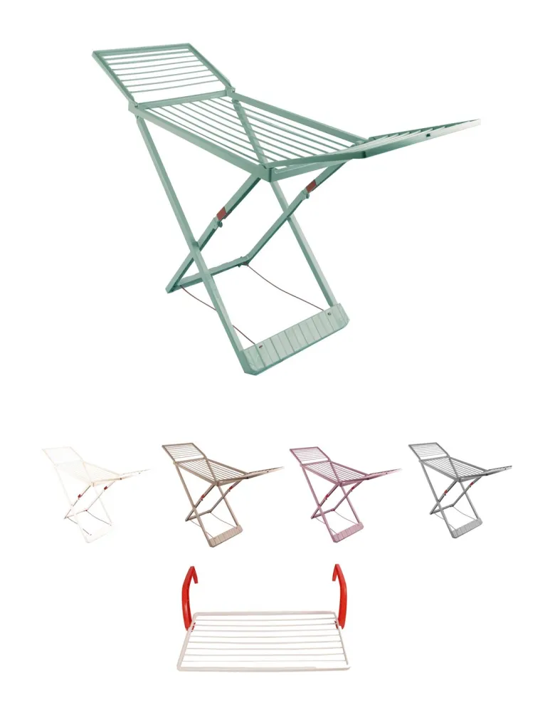Colapsable | verde | tendedero plegable de resina ofrece 20 pinzas – tendal