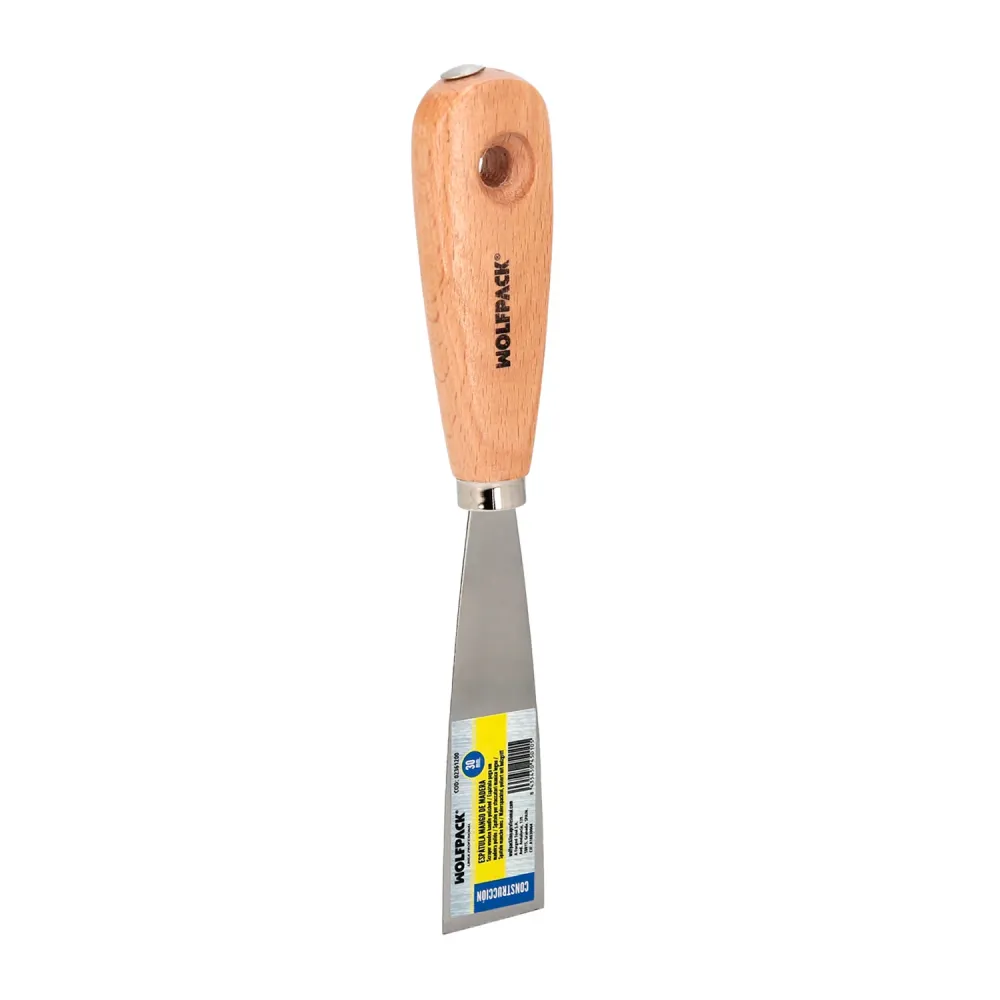 Espatula Mango Madera Hoja Acero 30 mm. Espatula Yeso, Espatula Pintor, Espatula Masillas, Espatula Pladur, etc.