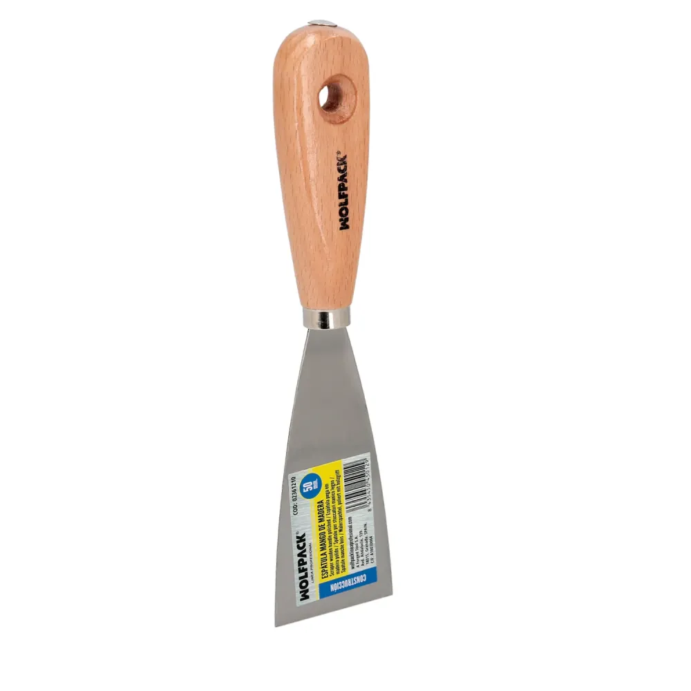Espatula Mango Madera Hoja Acero 50 mm. Espatula Yeso, Espatula Pintor, Espatula Masillas, Espatula Pladur, etc.