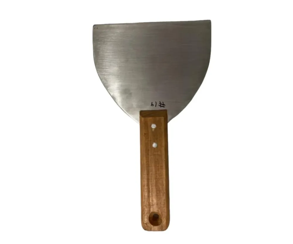Espátula Inoxidable #14 con Mango de Madera | 24.5 cm extenso, 13 x 14 cm base, 158 g – Resistente y Funcional