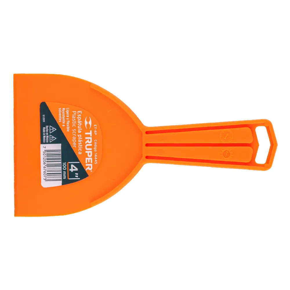 Espátula Plástica De 4", Truper 14445