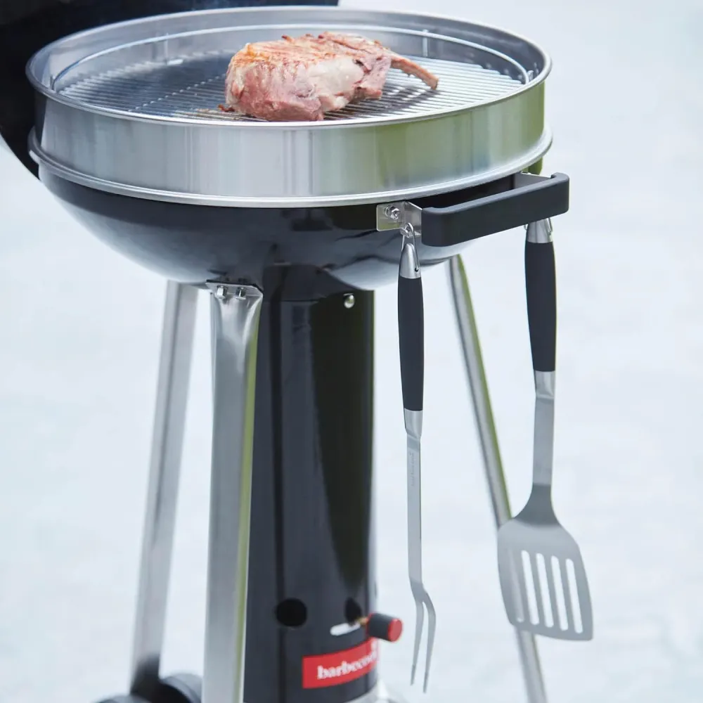 Juego de 3 Accesorios para Barbacoa en Acero Inoxidable | Juego de Cubiertos para Parrilla con Espátula