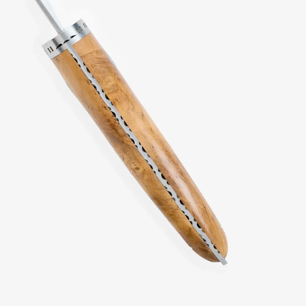 Laguiole en Aubrac Trabajado manualmente Gourmet Cuisine Chef's Knife Teak Wood Handle, 8-Inches