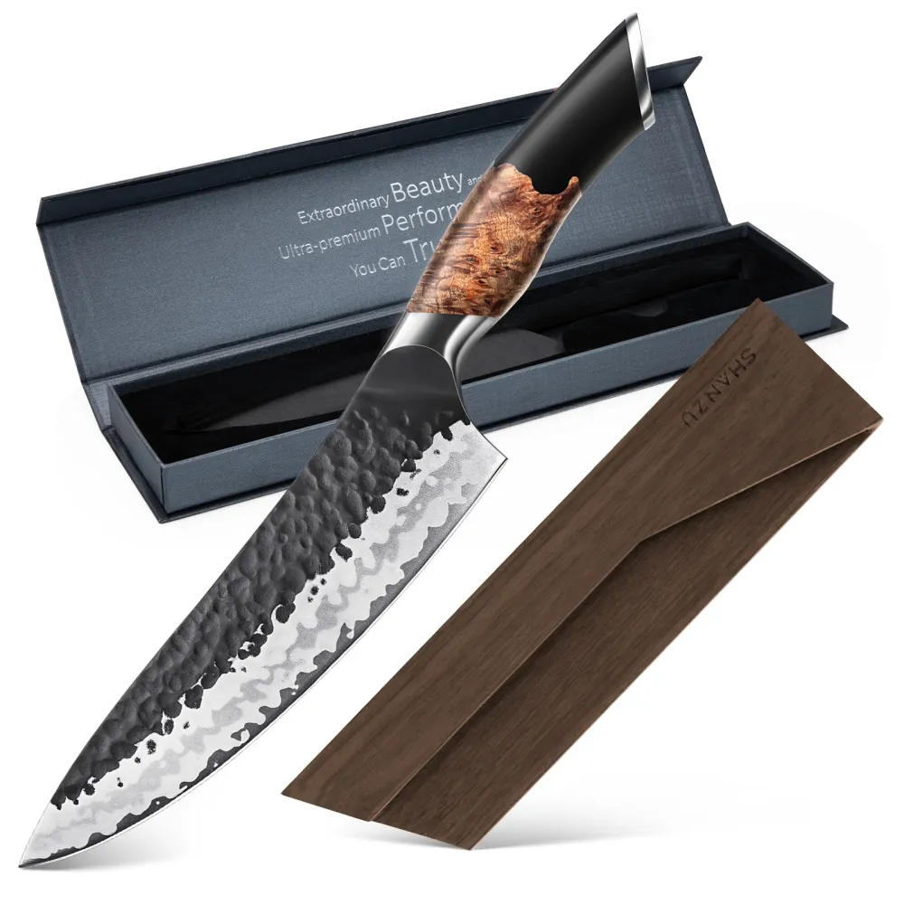 Série Tengu | Coltello da Chef BBQ+Porta-coltelli magnetico