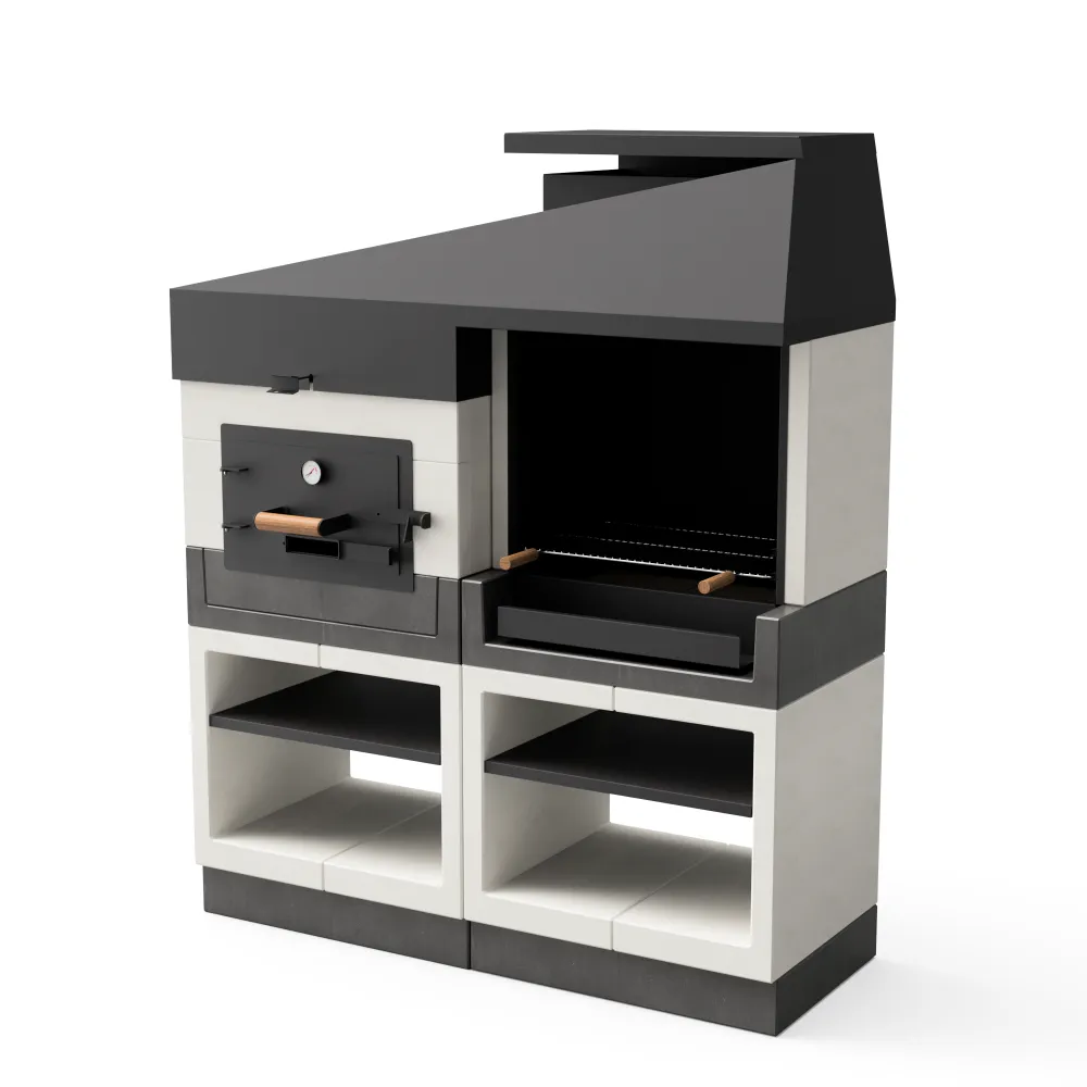 Tuozi - cocina exterior kitaway otte barbacoa + horno - 168 x 63 x 206 cm