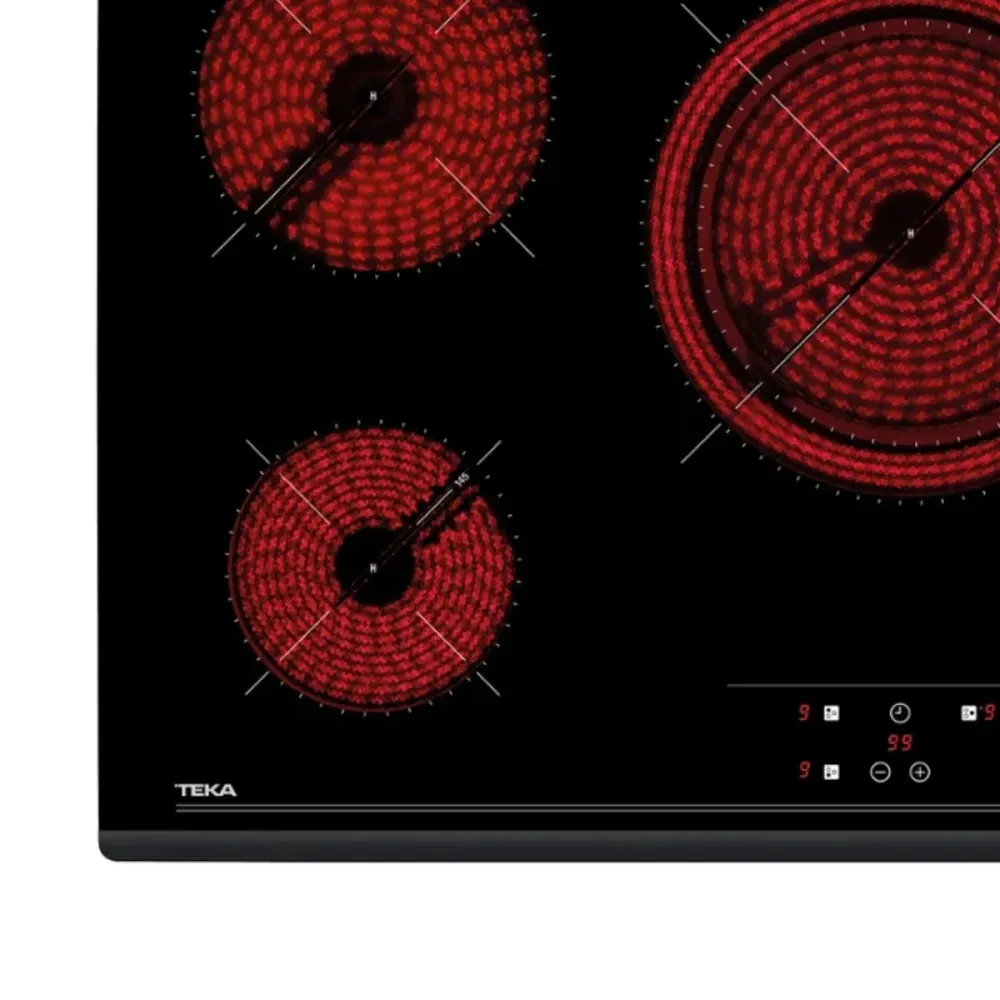 Vitrocerámica Teka TZ6316 5400W 3 zonas negro 60 cm