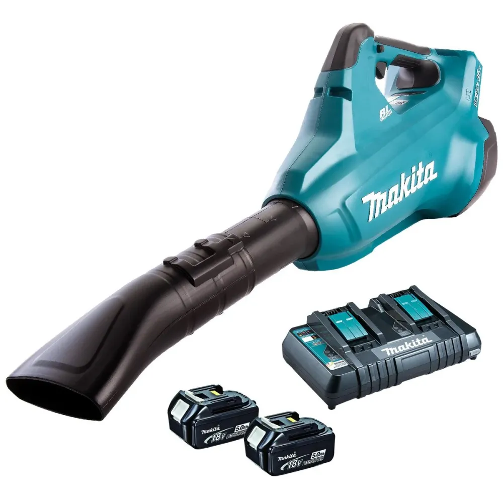 Makita DUB362PT2 36V LXT Brushless Blower 2 x 5.0Ah Batteries & Charger