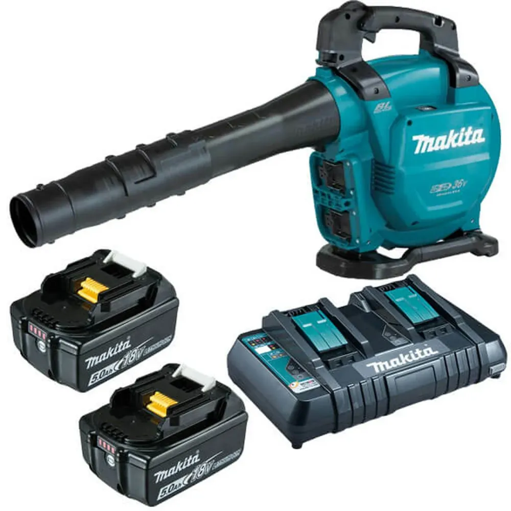 Makita Twin 18V Brushless Blower ( Vacuum Function) - Inc 2 x 5a Batteries and Charger