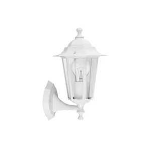 aplique de exterior aluminio color blanco serie auriga 22cm para Privacidad en Jardín