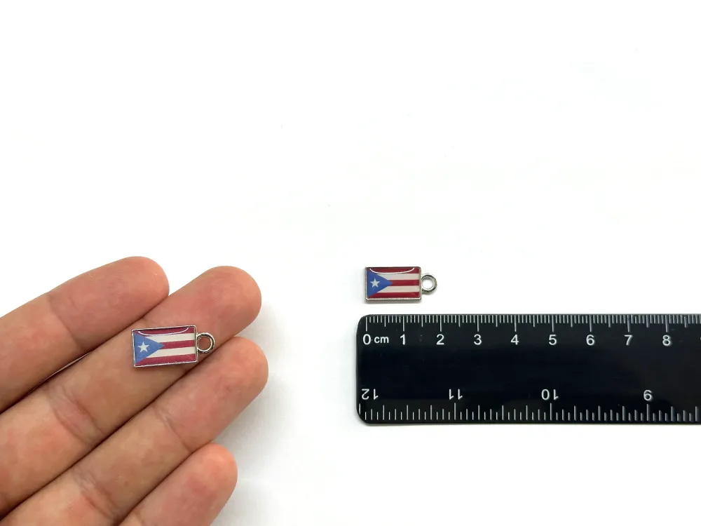 Bandera de Puerto Rico, Aleación, Charm/Pendant