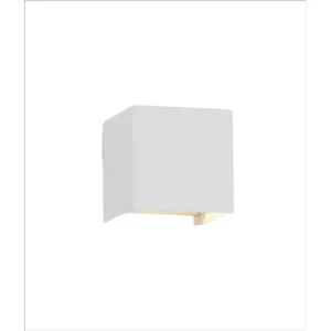 Cerca de Jardín aplique exterior aluminio color blanco serie davos xl 10cm