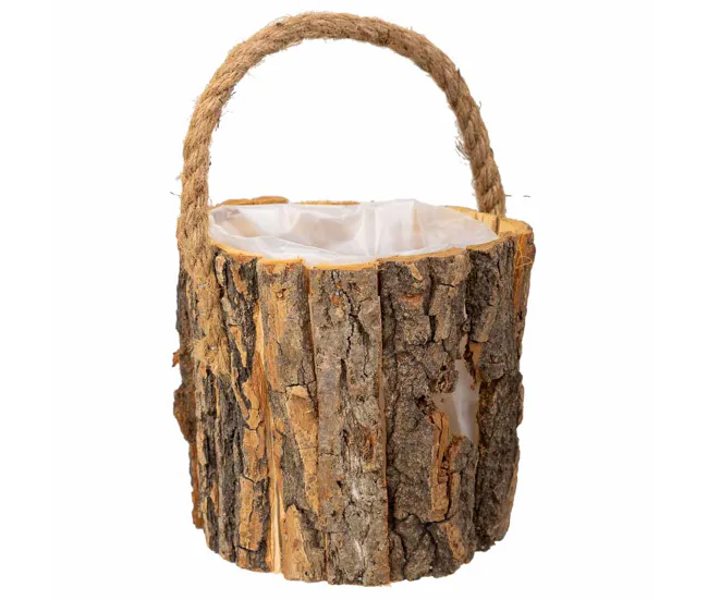 Cesto de madera marrón d13x13 de 1.8m de Altura