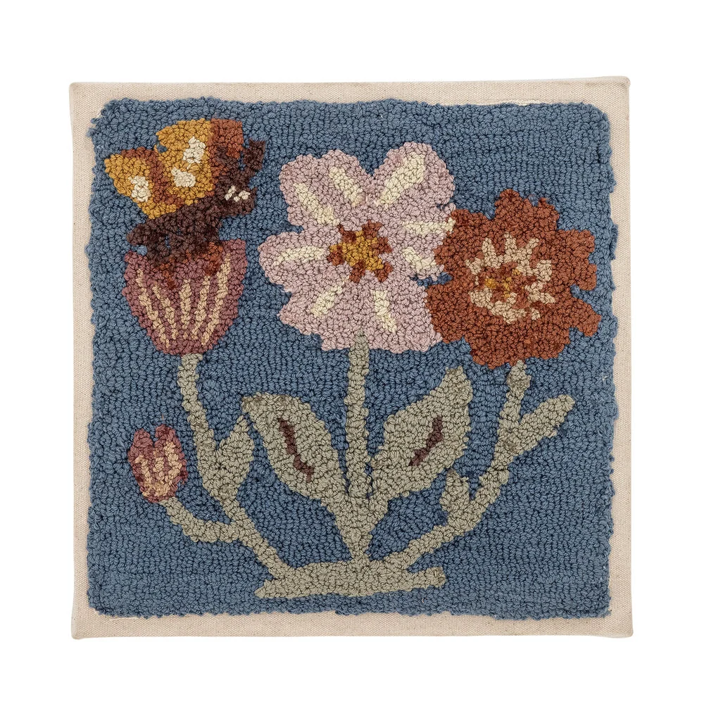 Decoración de pared PEQUEÑO Sallie de Bloomingville, azul, algodón