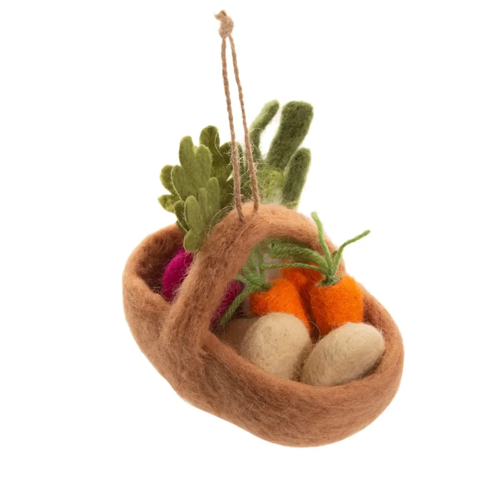 Decoración de árbol cesta de verduras con Montaje Sencillo