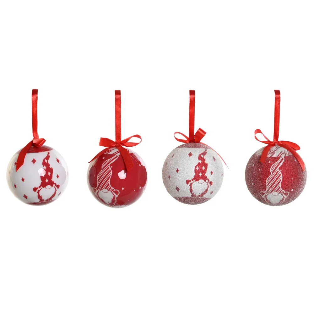 Decorativo Premium BOLA DECORACION SET 14 PVC 25X25X16 GNOMO ROJO
