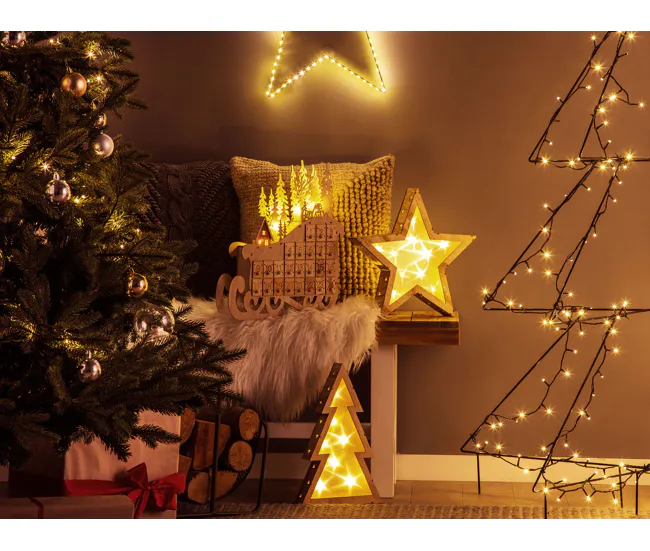 Decorativo Premium Decoración LED madera clara IMPALA