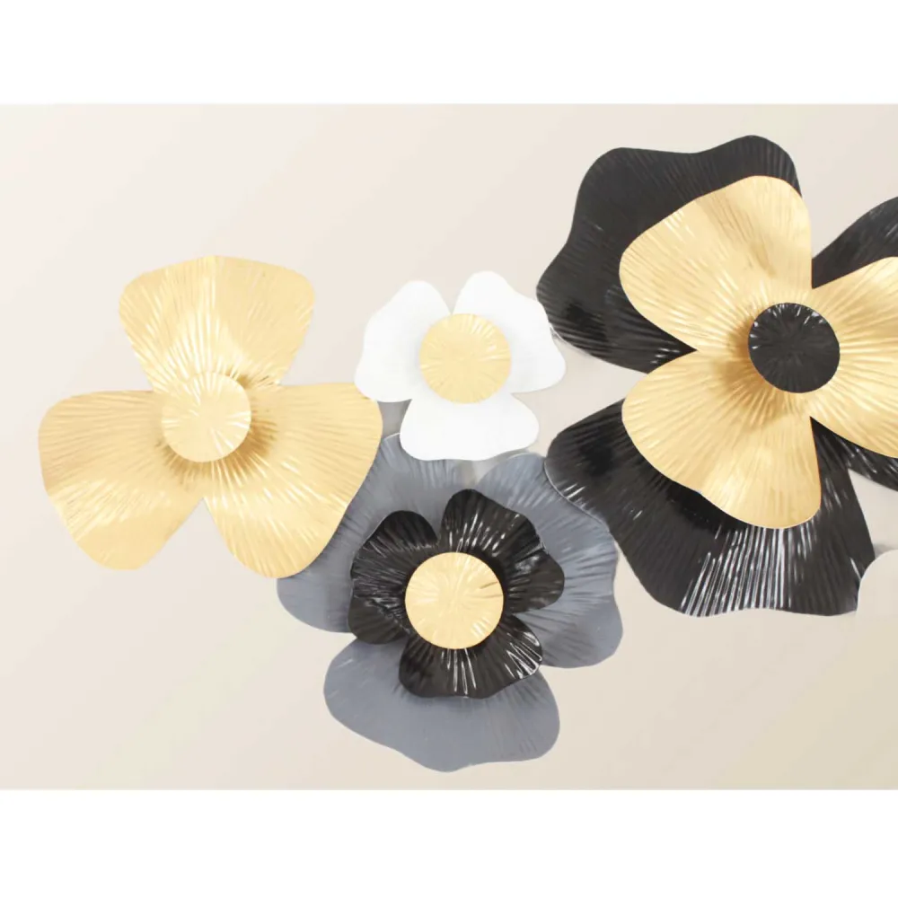 Decorativo Premium Decoración metálica para pared con forma de flor