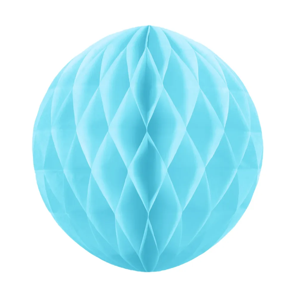 Decorativo Premium Panal de papel, azul preciso, 10 cm